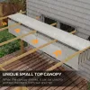 10' x 13' Retractable Pergola Canopy, Aluminum Pergola Sun Shade Shelter for Garden, Patio, Backyard, Deck, Cream