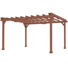 11' x 12.5' Wood Pergola, Outdoor Pergola Gazebo Grape Trellis for Patio, Deck, Backyard, Lawn
