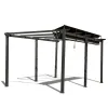 11 X 16 FT Outdoor Living Outdoor Retractable Pergola with Weather-Resistant Canopy Aluminum Garden Pergola Patio Grill Gazebo for Courtyard