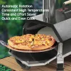 12-Inch Portable Wood-Fired Pizza Oven with Automatic Rotating Stone