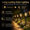 12 Pack Solar Lights Outdoor, Solar Pathway Lights Auto On/Off Waterproof Garden Landscape Lighting for Path, Yard, Walkway, Driveway Decor