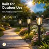 12 Pack Solar Lights Outdoor, Solar Pathway Lights Auto On/Off Waterproof Garden Landscape Lighting for Path, Yard, Walkway, Driveway Decor