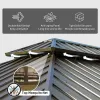 12'x18' Hardtop Gazebo, Outdoor Aluminum Frame Canopy with Galvanized Steel Double Roof, (Brown)