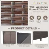 133 Gallon Outdoor Wicker Storage Box with Zippered Liner