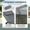2 lounge chairs, armchair, sun chair, outdoor chair, gray