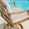 Arcadia 6 Person Patio Aluminum Rectangular Dining Set