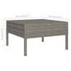 Garden Furniture Set Gray