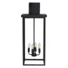30"(H) 1pcs 4-Light Black Outdoor Wall Light, Weatherproof Wall Sconces for Porch, Garden, Patio (No Bulbs)