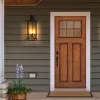30"(H) 1pcs 4-Light Black Outdoor Wall Light, Weatherproof Wall Sconces for Porch, Garden, Patio (No Bulbs)