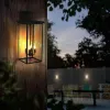 30"(H) 1pcs 4-Light Black Outdoor Wall Light, Weatherproof Wall Sconces for Porch, Garden, Patio (No Bulbs)