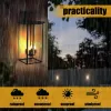 30"(H) 1pcs 4-Light Black Outdoor Wall Light, Weatherproof Wall Sconces for Porch, Garden, Patio (No Bulbs)