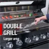 43-Inch 6-Burner 85000 BTU Deluxe Stainless Steel Gas Outdoor Kitchen Bar Barbecue Island Grill