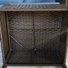 5-Piece Patio Furniture Set with PE Rattan Three-Seater Sofa, Armchairs, Footstools, Cushions, Deep Coffee