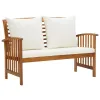 Garden Lounge Set Acacia wood Solid acacia wood Medium Durable