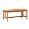 Garden Lounge Set Acacia wood Solid acacia wood Medium Durable