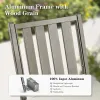 Peakhome Azur Outdoor Dining Armless Chairs With Sunbrella Cushions