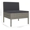 Garden Furniture Set Grey, Anthracite
