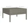 Garden Furniture Set Grey, Anthracite