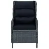 Outdoor Dining Set Dark Grey, Black