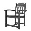 7 Pieces Patio Dining Set, Outdoor Rectangle Furniture Table and Chairs Set, All Weather Garden Furniture Table Sets, HIPS Patio Conversation Set