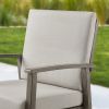 Peakhome Amario 2-Piece Patio Aluminum Dining Chairs With Sunbrella® Cushions
