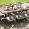 Peakhome Azur Outdoor Dining Armless Chairs With Sunbrella Cushions