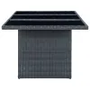 Outdoor Dining Set Dark Grey