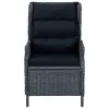 Outdoor Dining Set Dark Grey
