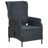 Outdoor Dining Set Dark Grey