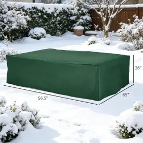 97" x 65" x 26" Heavy Duty Outdoor Sectional Sofa Cover, Waterproof Patio Furniture Cover