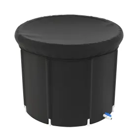 97Gal Large Size Ice BathTub with Cover for Adults Athletes Recovery Cold Water Therapy Outdoor Portable Cold Plunge Tub 660LBS Load Capacity 33.