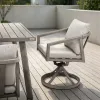 Amalfi Backyard Rectangular Dining Table With 6 Swivel Chairs