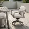 Amalfi 360° Swivel Rocking Aluminum Patio Dining Chair Set of 2