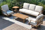 Arcadia 5 Pieces Patio Furniture Sets With Swivel Chairs