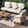 Arcadia 5 Pieces Patio Furniture Sets With Swivel Chairs