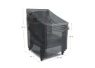 Barstool/Stacked Dining Chairs Cover - 25.5" W x 28" D x 29''/42" H - Mercury
