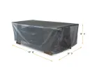 Coffee table Cover - 49" W x 26" D x 18" H - Mercury