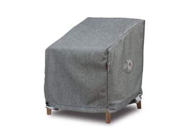 Premium Heavy-Duty Medium Club Chair Cover - 3-Layer Water & UV-Resistant, Platinum Series, 32"W x 28"D x 21''/34"H for Outdoor Patio Furniture