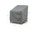 Premium Heavy-Duty Large Chair Cover, 37"W x 35"D x 24/36"H, Platinum