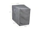 Premium Heavy-Duty Circular Accent Table Cover, Platinum Series, 14"(F)/24"(B)W x  31.5"D x 24.5H