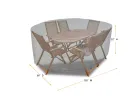 Premium Heavy-Duty Oval Dining Set Cover, Platinum Series, 105"W x 60"D x 32"H