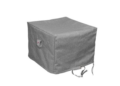 Premium Heavy-Duty Square Fire Table Cover - 3-Layer Water & UV-Resistant, Platinum Series, 44" W x 44" D x 25" H for Outdoor Patio Furniture