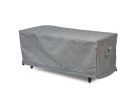 Premium Heavy-Duty Rectangular Fire Table Cover - 3-Layer Water & UV-Resistant, Platinum Series, 56" W x 36" D x 25" H for Outdoor Patio Furniture