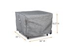 Premium Heavy-Duty Accent Table Cover, Platinum, 26"Wx 26"D x 21"H