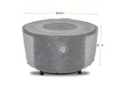 Premium Heavy-Duty Round Fire Table Cover, Platinum Series, 36.5'Dia'x25''H