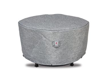 Premium Heavy-Duty Round Fire Table Cover, Platinum Series, 36.5'Dia'x25''H