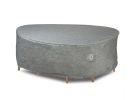 Premium Heavy-Duty Round Dining Set Cover, Platinum Series, 80"Dia x 35"H