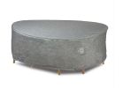 Premium Heavy-Duty Round Dining Set Cover - 3-Layer Water & UV-Resistant, Platinum Series, 94''Dia x 32"H for Outdoor Patio Furniture
