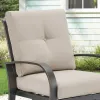Chamber 4 Pieces Aluminum Patio Conversation Sofa Sets With Sunbrella® Cushions