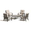 Chamber Patio 4 Seat Conversation Sets With Sunbrella® Cushions
